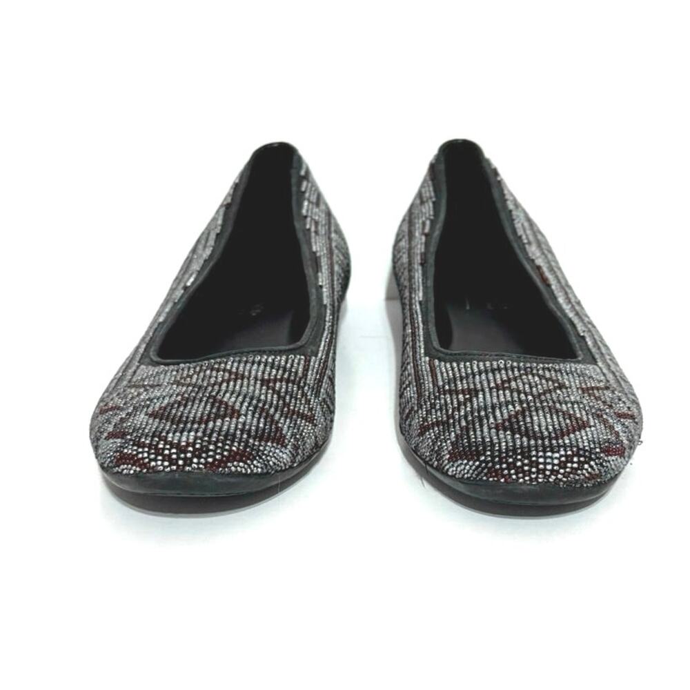 Donald J. Pliner Women’s Beaded Multicolor Ballet Flats Shoes Black Size 7 M - Picture 2 of 11